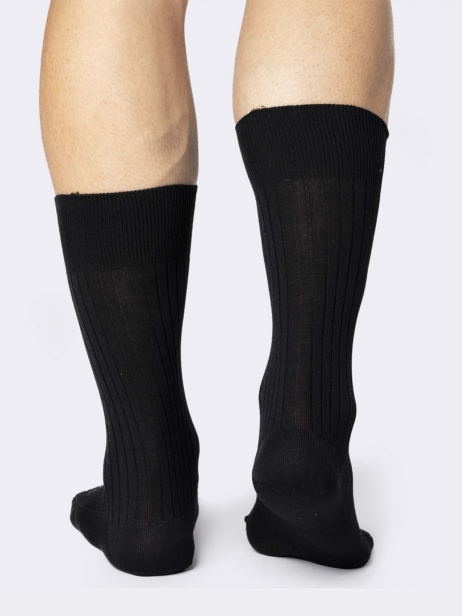 Calze Uomo Misto Cotone Nere – Piede Grande Taglie 11-14 UK, Elasticizzate, Quotidiane - Foto 5