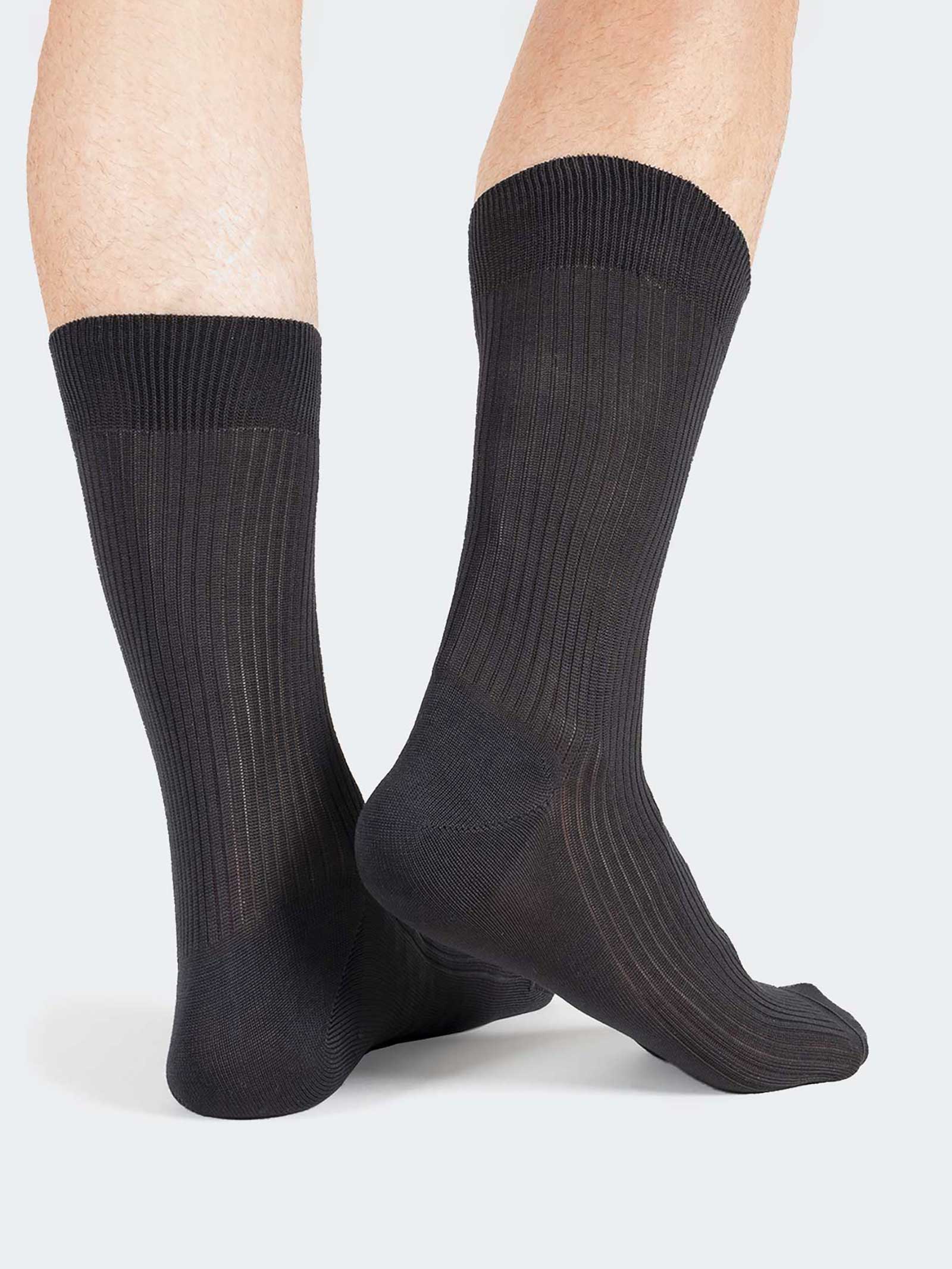 Calzino lungo in cotone senza elastico da uomo - Ortopedia Malpighi