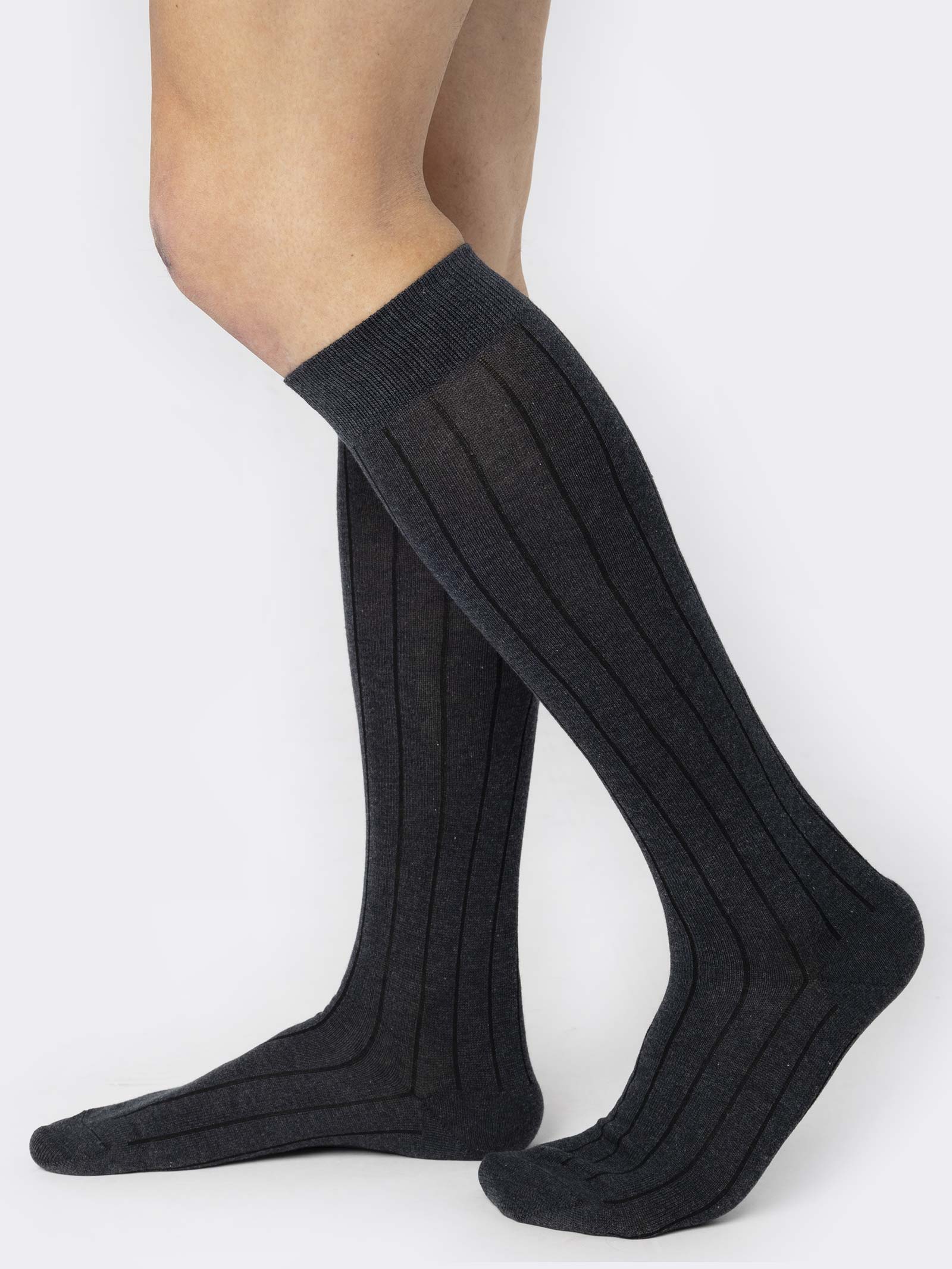 6 Paia Calze Uomo In Cotone A Costine Mod. Sistro – Colori Francesi (Blu, Nero, Grigio, Marrone) Taglia 42-44