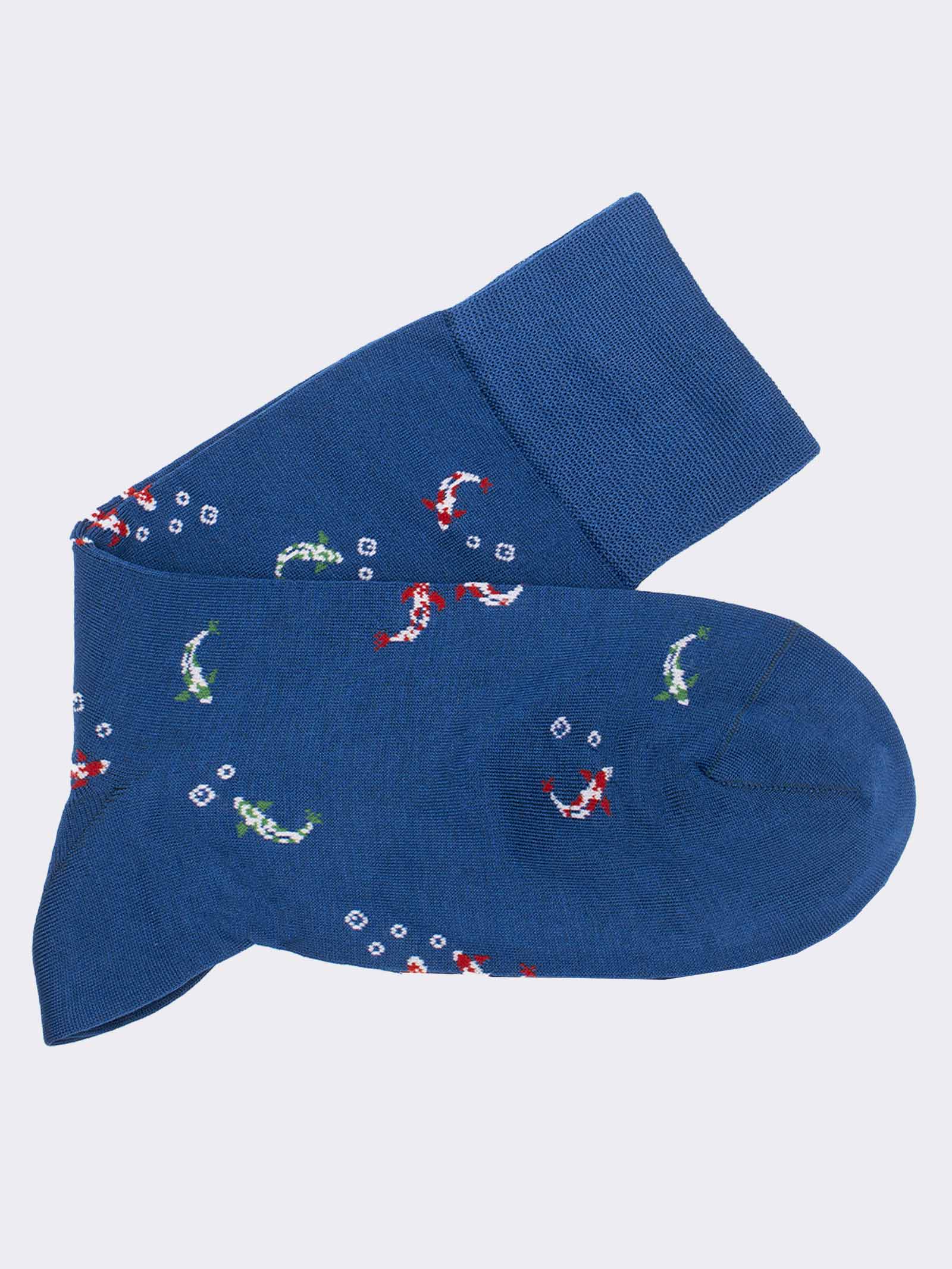 Calze Corte Uomo Fantasia in Fresco Cotone Design Elegante